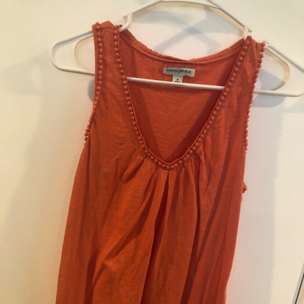Orange banana republic tank top